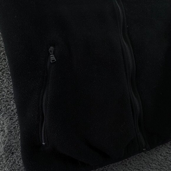 Eddie Bauer Vest Women XS Sleeveless Full Zip Outdoor Black Fleece Casual Pocket - Picture 8 of 11